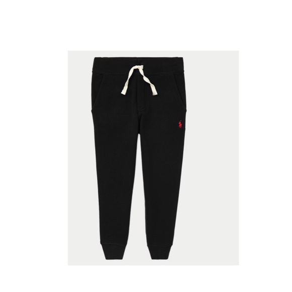 Polo Ralph Lauren Other - Polo by Ralph Lauren Kids Black jogger pant with Red Logo